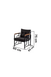 Serdemdizayn Serdem 2+1+1+masa Bahçe Balkon Takımı Antrasit - 4
