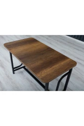 Serdemdizayn Serdem Sehpalı Bahçe Balkon Takımı 2+1+1 -lacivert Kazayağı - 4