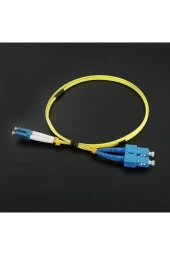 Fiber Optik Patch Kablo Lc-Sc Dubleks Sm 1m Patch Cord Sarı 2 Yıl Üretici Garantili 2 Adet - 3