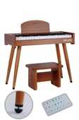 Midex CP-370OR Ahşap Çocuk Piyanosu Pilli 37 Tuşlu Gerçek Piyano Tuşları thumbnail 1