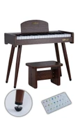 Midex CP-370C Ahşap Çocuk Piyanosu Pilli 37 Tuşlu Gerçek Piyano Tuşları thumbnail 1