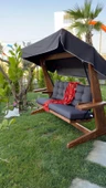 Aida Swings Viva Ahşap Salıncak, 3 Kişilik Salıncak, Bahçe Salıncağı, Balkon Salıncağı, Salıncak Modelleri - 5