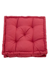 Aida Concept Fransız Yer Minderi 60x60 Puf Bordo - 1