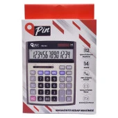 Pin 104 14 Hane Siyah Masaüstü Hesap Makinesi GKE - 2