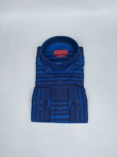 2463 Çizgili Slim Fit Gömlek - 1