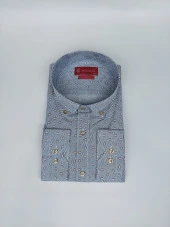 2459 Desenli Slim Fit Gömlek - 1