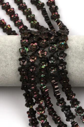 Hematit Dizi 10 mm Çiçek Model thumbnail 1