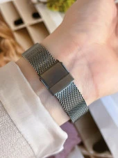 FERRO Siyah Hasır Kordonlu Renk Atmaz 30 Metre Suya Dayanıklı Özel Tasarım Kadın KolSaati 21934-Q thumbnail 4