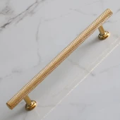 Doruk Kulp Mutfak Mobilya Dolabı Çekmece Dolap Kulpları Kapak Kulbu Kulpu Gold Altın 224 mm Metal thumbnail 6