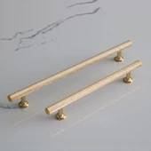 Doruk Kulp Mutfak Mobilya Dolabı Çekmece Dolap Kulpları Kapak Kulbu Kulpu Gold Altın 224 mm Metal thumbnail 7