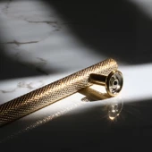 Doruk Kulp Mutfak Mobilya Dolabı Çekmece Dolap Kulpları Kapak Kulbu Kulpu Gold Altın 224 mm Metal thumbnail 4