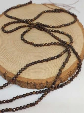 Bronzit Taşı Faset Kesim Dizi 4mm (49244) thumbnail 3