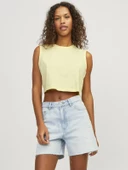 JJXX Bayan Bisiklet Yaka Kadın Crop Tişört 12224211 thumbnail 2