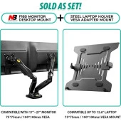 NORTH BAYOU F160L 2'Lİ NOTEBOOK +MASA MONİTÖR STANDI - 5
