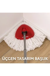 Vileda Turbo Üçgen Başlık Mikrofiber Yedek Paspas 6 Paket - 6
