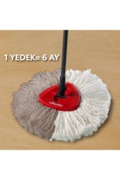 Vileda Turbo Üçgen Başlık Mikrofiber Yedek Paspas 6 Paket - 7