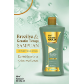 Bio Keratin Gold Brezilya & Keratin Terapi Düzleştirme Etkili Sülfatsız Şampuan 700 ml - 1