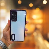 Xiaomi Redmi Note 11 Pro Yanları Renkli Lens Korumalı Logo Gösteren Tlp Mega Kılıf - 1