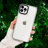 İPHONE 14 PRO YANLARI RENKLİ SİLİKON PARLAK ARKA YÜZEYLİ TLP TİGER HİBRİT KAPAK - 1