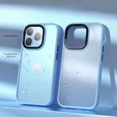 İPHONE 14 PRO YANLARI RENKLİ SİLİKON PARLAK ARKA YÜZEYLİ TLP TİGER HİBRİT KAPAK - 3