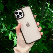 İPHONE 14 PRO YANLARI RENKLİ SİLİKON PARLAK ARKA YÜZEYLİ TLP TİGER HİBRİT KAPAK - 8