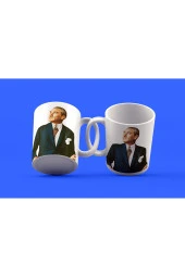 Atatürk Temalı Tasarım Çay Kahve Kupası - 1