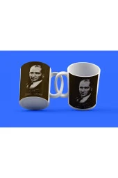 Atatürk Temalı Tasarım Çay Kahve Kupası - 1