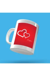 Aşk Sevgili For You Temalı Tasarım Çay Kahve Kupası - 1