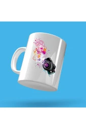 Fotoğraf Makinesi Tasarım Çay Kahve Kupası - 1
