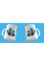 Fotoğraf Makinesi Tasarım Çay Kahve Kupası - 3