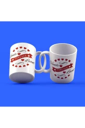 Sevgililer Günü Tasarımı Çay Kahve Kupası - 1