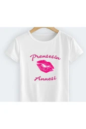 Prensesin Annesi Rujlu Duddak Baskılı Tshirt - 1