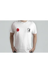 Atatürk Ve Türk Bayrağı Baskılı Unısex T-shırt - 2