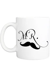 Mrs & Mr Seramik Bardak Set 2 Li Kupa Mr Mrs2 Çift Kupaları - 2