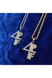 Iced Taşlı 4fp Kolye - 2