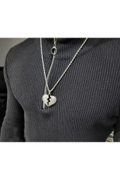 Iced Taşlı Heart Kolye - 1