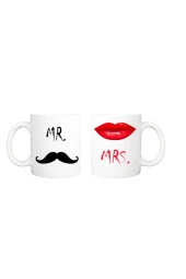 Mrs & Mr Seramik Bardak Set 2 Li - 3