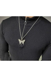 Iced Taşlı Butterfly Kolye - 1