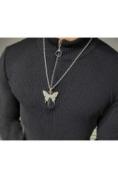 Iced Taşlı Butterfly Kolye - 1