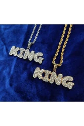 Iced Taşlı King Kolye - 1