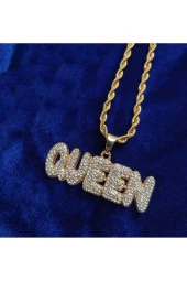 Iced Taşlı Queen Kolye - 3