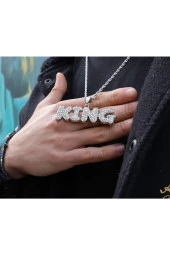 Iced Taşlı King Kolye - 3