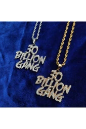 Iced Taşlı 30 Billion Gang Kolye - 2