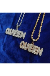 Iced Taşlı Queen Kolye - 2