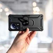 Xiaomi Mi 13 Lite Yüzüklü Standlı Tlp Tank Kılıf  (Armor Mılıtary Case) - 6