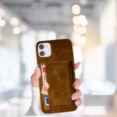 İphone 11 Tlp Kartlıklı Standlı Glase Lüx Deri Kılıf - 2