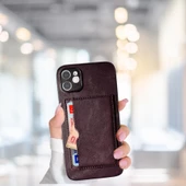 İphone 11 Tlp Kartlıklı Standlı Glase Lüx Deri Kılıf - 4