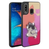 Samsung Galaxy A20 Kılıf Parlak Kabartmalı İkonik Figürlü Amas Silikon Kapak thumbnail 1