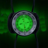 KRAKEN Gösterge Pusula Bungee Kordon Kayışlı 56 mm Gri - 3