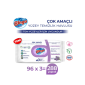 Bingo Pratik Yüzey Temizlik Havlusu Arap Sabunu Katkılı Lavanta 96x3 (288 YAPRAK) - 2